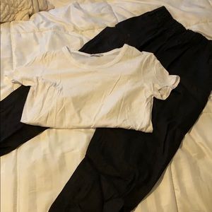 EUC Lightweight pants w/ James Perse tee - S